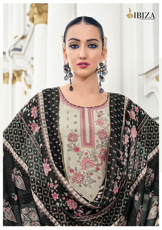 Iznik Vol 4 By Ibiza Simar Muslin Digital Printed Salwar Kameez Wholesale Shop In Surat